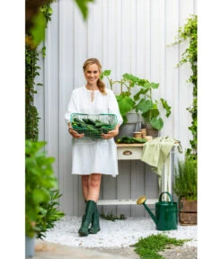 Zink-Gießkanne, 9 L, Grün -Weber Store 1241272 WE MO 002 BlechgiesskanneFuerDenGartenBlechgiesskanneGruen9L