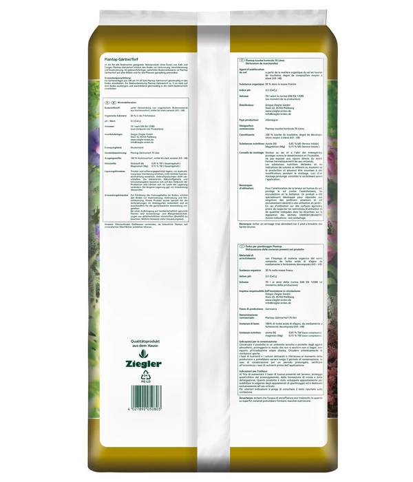 Ziegler Plantop Gärtnertorf, 36 X 70 Liter 3 Ziegler Plantop Gärtnertorf, 36 X 70 Liter – Bild 3