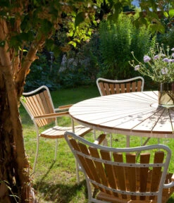 Cinas Gartentisch Ellen, Ca. Ø110/H74 Cm -Weber Store 2012250 WE MO 002 TischEllenD110Weiss