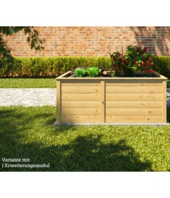 Weka Erweiterung Für Element-Hochbeet 669, Ca. B69/H69/T71 Cm -Weber Store 2064988 WE MO 002 ErgaenzungssatzHochbeetModularNatur