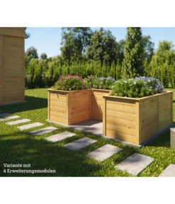 Weka Erweiterung Für Element-Hochbeet 669, Ca. B69/H69/T71 Cm -Weber Store 2064988 WE MO 005 ErgaenzungssatzHochbeetModularNatur