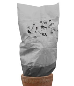 Videx XL-Vlieshaube Vogelzweig, Grau, Ca. B120/H180 Cm