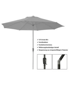 Dehner Schirm Milos, Rund, Ca. Ø294 Cm 14 Dehner Schirm Milos, Rund, Ca. Ø294 Cm -Weber Store 2408086 WE FS 003 DehnerSchirmMilos