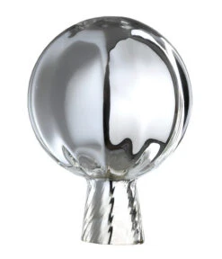 ELIAS Glashütte Rosenkugel, Verspiegelt, Silber