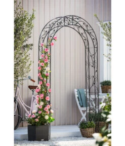 Dehner Metall-Rosenbogen Cornwall, Ca. B118/H236/T31 Cm -Weber Store 3175122 WE MO 003 DehnerRosenbogenCornwall