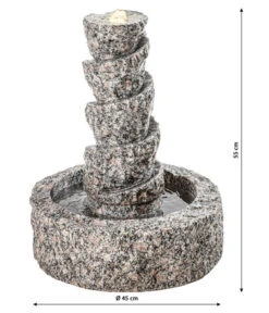 Dehner Granit-Gartenbrunnen Drill, Ca. Ø45/H55 Cm -Weber Store 3333382 WE DE 001 DehnerGranitGartenbrunnenDrill