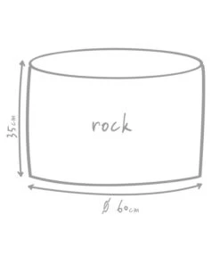 Outbag Outdoor-Sitzsack Rock Skin -Weber Store 3453693 WE DE 002 GlobalBeddingRockDeluxeSkinKiesel