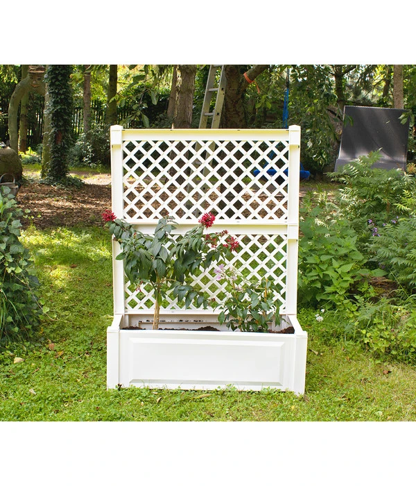 KHW Kunststoff-Pflanzkasten Mit Spalier, 100 X 43 X 140 Cm 2 KHW Kunststoff-Pflanzkasten Mit Spalier, 100 X 43 X 140 Cm – Bild 2