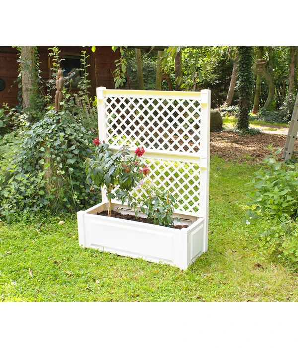 KHW Kunststoff-Pflanzkasten Mit Spalier, 100 X 43 X 140 Cm 3 KHW Kunststoff-Pflanzkasten Mit Spalier, 100 X 43 X 140 Cm – Bild 3