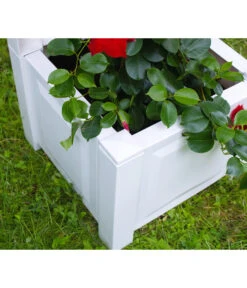 KHW Kunststoff-Pflanzkasten Mit Spalier, 43 X 43 X 140 Cm 11 KHW Kunststoff-Pflanzkasten Mit Spalier, 43 X 43 X 140 Cm -Weber Store 3913688 WE DE 001 KastenSpalier43weiss