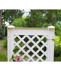 KHW Kunststoff-Pflanzkasten Mit Spalier, 43 X 43 X 140 Cm 17 KHW Kunststoff-Pflanzkasten Mit Spalier, 43 X 43 X 140 Cm -Weber Store 3913688 WE DE 007 KastenSpalier43weiss