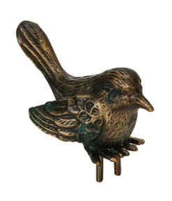 Dehner Bronze-Vogel Für Granit-Vogeltränke, Ca. B10/H5/T4 Cm