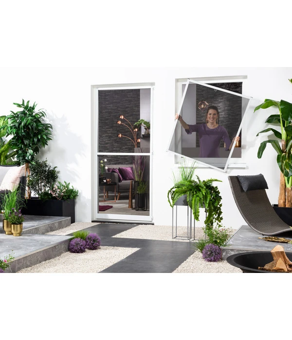 Hecht Fliegengitter Fenster Mit Pollenschutz, Ca B100/H120 Cm 2 Hecht Fliegengitter Fenster Mit Pollenschutz, Ca B100/H120 Cm – Bild 2