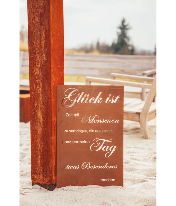 Ferrum Metall-Gedichttafel Glück, 40 X 60 Cm, Rost 1 Ferrum Metall-Gedichttafel Glück, 40 X 60 Cm, Rost