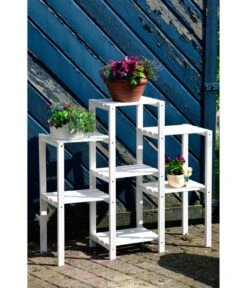 Dobar Blumenregal 7-flächig, 31 X 97 X 87 Cm, Weiß -Weber Store 4154944 WE MO 001 Blumenregal7flaechigWeissDobar