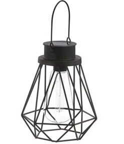 Dehner Solar-Drahtglühbirne Blackora, Ca. Ø16/H20 Cm