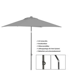 Dehner Sonnenschirm Andros, Rechteckig, Ca. B210/T150 Cm -Weber Store 4281861 WE FS 003 DehnerSonnenschirmAndros