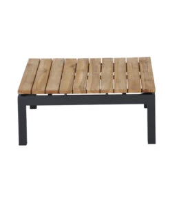 Siena Garden Teak-Loungetisch Alvida, Anthrazit/natur, Ca. B74/H30/T74 Cm -Weber Store 4330155 WE DE 002 Loungetischalvida