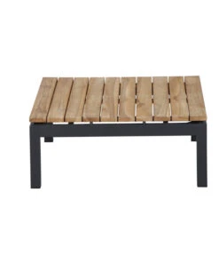 Siena Garden Teak-Loungetisch Alvida, Anthrazit/natur, Ca. B74/H30/T74 Cm -Weber Store 4330155 WE DE 004 Loungetischalvida