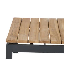Siena Garden Teak-Loungetisch Alvida, Anthrazit/natur, Ca. B74/H30/T74 Cm -Weber Store 4330155 WE DE 006 Loungetischalvida