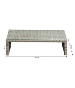 Dehner Geflecht-Lounge Rom, 4-teilig -Weber Store 4407334 WE BG 003 DehnerGeflechtLoungeRom