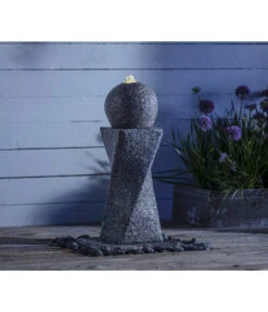 Dehner Granit-Gartenbrunnen Tower, Ca. B56/H60/T56 Cm -Weber Store 4451621 WE MO 003 DehnerGranitGartenBrunnenTowerNEU