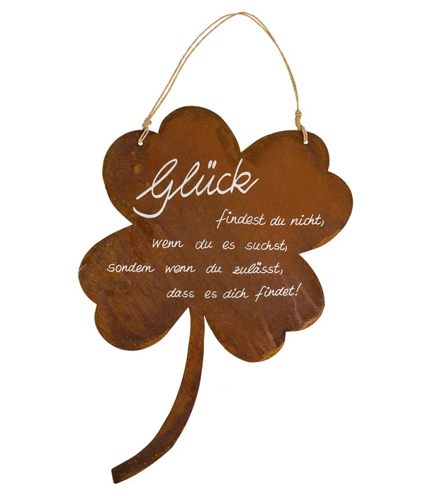 Badeko Metall-Kleeblatt Glück, B47/H30 Cm 1 Badeko Metall-Kleeblatt Glück, B47/H30 Cm