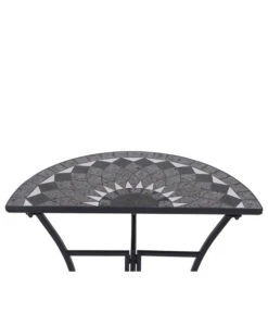 Siena Garden Mosaiktisch Como Halbrund, Ca. B35/H71/T70 Cm -Weber Store 4498796 WE DE 001 TischComoH71cm