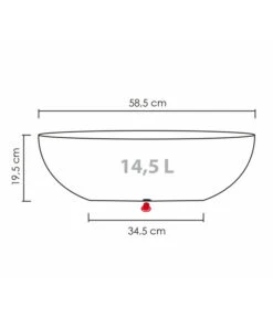 Scheurich Kunststoff-Topf Barceo Jard, Oval, Ca. Ø58,6/H19,5 Cm 10 Scheurich Kunststoff-Topf Barceo Jard, Oval, Ca. Ø58,6/H19,5 Cm -Weber Store 4499331 WE BG 001 ScheurichSchaleBarceoJard