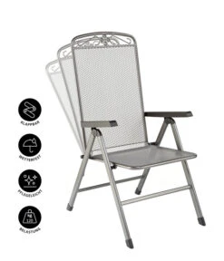 MWH Klapp-Gartensessel Savoy 15 MWH Klapp-Gartensessel Savoy -Weber Store 5312095 WE IG 001 KLAPPSESSELSAVOYEGRAU