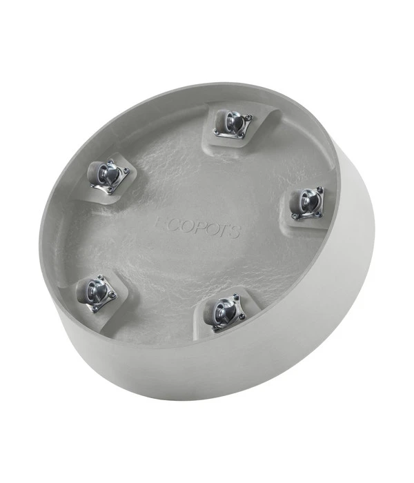 Ecopots Kunststoff-Untersetzer Mit Rollen, Rund 2 Ecopots Kunststoff-Untersetzer Mit Rollen, Rund – Bild 2