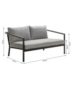 Dehner Alu-Lounge New York, 4-teilig -Weber Store 6670954 WE BG 001 LoungeNewYork