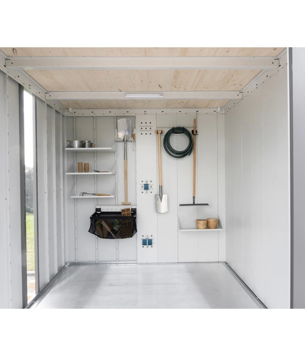 Biohort Gerätehaus Neo A, Dunkelgrau/silber 3 Biohort Gerätehaus Neo A, Dunkelgrau/silber – Bild 3