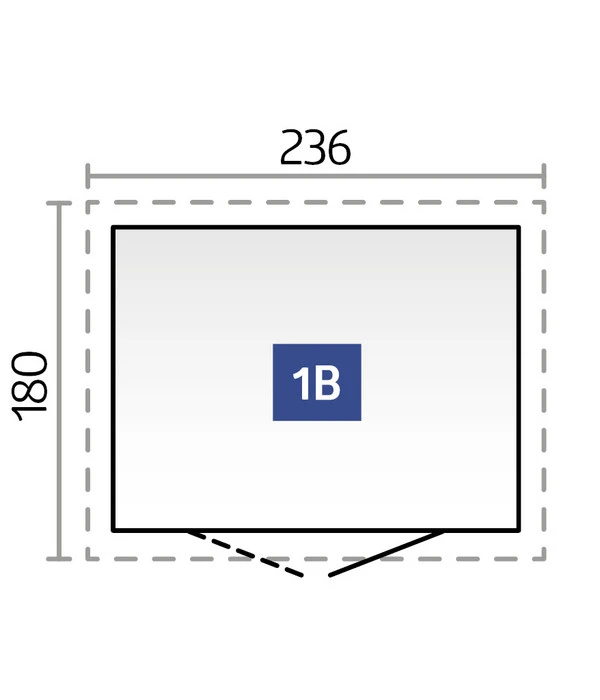 Biohort Gerätehaus Neo B, Dunkelgrau 2 Biohort Gerätehaus Neo B, Dunkelgrau – Bild 2