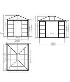 Sojag Pavillon Castel 10x12 -Weber Store 6752752 WE FS 003 PavillonCastel10x12