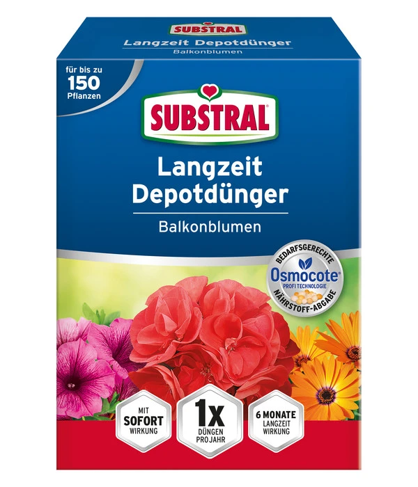 Substral® Osmocote® Langzeit Depotdünger Balkonblumen 1 Substral® Osmocote® Langzeit Depotdünger Balkonblumen