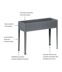Dehner Metall-Hochbeet Münster 2, Ca. B98/H80/27,5 Cm -Weber Store 6834154 WE IG 001 DehnerMetallHochbeetMuensterNeu
