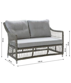 Dehner Geflechtlounge Santos, 4-teilig -Weber Store 6875074 WE BG 001 LoungeSantosNEU