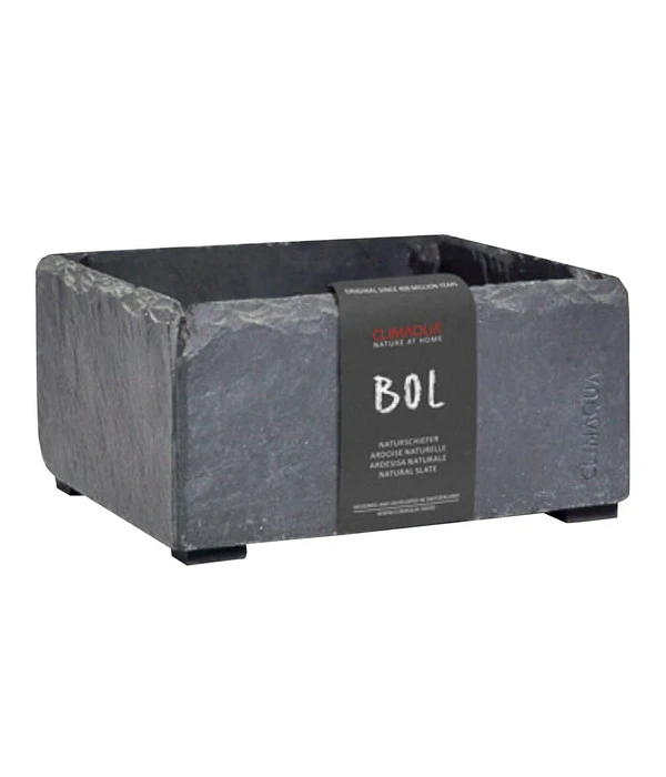 Climaqua Schiefer-Pflanzschale Bol, Rechteckig, Ca. B19/H10/T19 Cm 1 Climaqua Schiefer-Pflanzschale Bol, Rechteckig, Ca. B19/H10/T19 Cm
