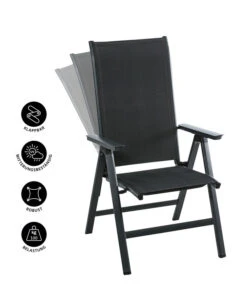 Dehner Klappsessel Cleveland, Dunkelgrau -Weber Store 6894141 WE IG 001 KLAPPSESSELCLEVELANDGRA