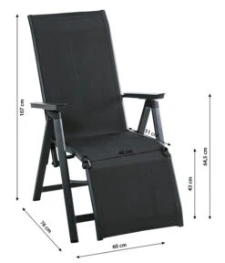 Dehner Relaxsessel Cleveland, Dunkelgrau -Weber Store 6894158 WE BG 001 RelaxsesselClevelandGrauNeu