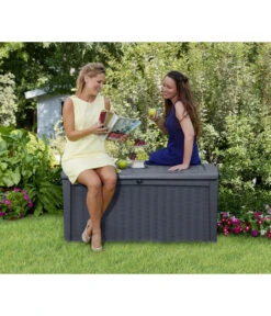 Keter Aufbewahrungsbox Borneo, 416 Liter, Ca. B130/H63/T70 Cm -Weber Store 6894935 WE MO 003 KeterAufbewahrungsbox