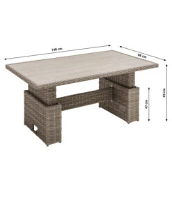 Dehner Geflechtlounge Bologna, 5-teilig -Weber Store 6903447 WE BG 004 LoungeBolognaNEU