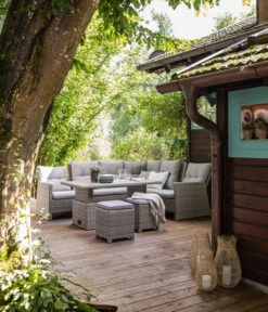 Dehner Geflechtlounge Bologna, 5-teilig -Weber Store 6903447 WE MO 001 LoungeBolognaNEU