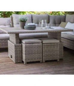 Dehner Geflechtlounge Bologna, 5-teilig -Weber Store 6903447 WE MO 002 LoungeBolognaNEU