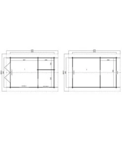 Lasita Maja Blockbohlenhaus Caroline 2.3, Ca. B675/H330,6/T489,9 Cm 7 Lasita Maja Blockbohlenhaus Caroline 2.3, Ca. B675/H330,6/T489,9 Cm -Weber Store 6915680 WE DE 001 LasitaMajaBlockbohlenhausCaroline