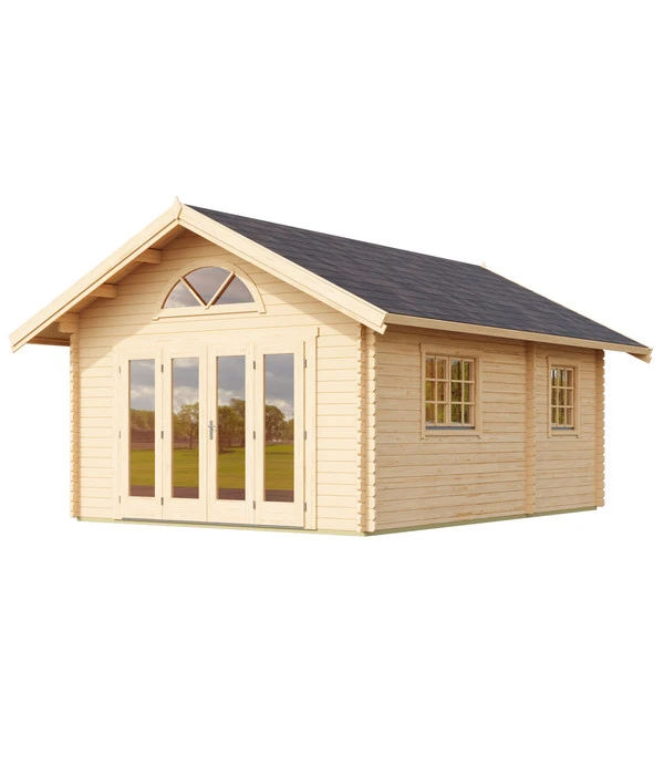 Lasita Maja Blockbohlenhaus Caroline 2.3, Ca. B675/H330,6/T489,9 Cm 1 Lasita Maja Blockbohlenhaus Caroline 2.3, Ca. B675/H330,6/T489,9 Cm