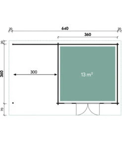 Wolff Finnhaus Gartenhaus Trondheim 70-B XL, Inkl. Lounge Links -Weber Store 6931570 WE DE 001 FinnhausGartenhausTrondheim