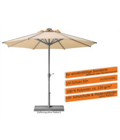Schneider Sonnenschirm Rooftop, Rund, Ca. Ø350 Cm -Weber Store 6953442 WE IG 001 SchneiderSonnenschirmRooftop350natur1