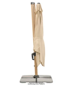 Schneider Ampelschirm Rhodos Twist Woody, Quadratisch, Ca. B300/T300 Cm -Weber Store 6953467 WE DE 006 SchneiderAmpelschirmRhodosTwistWoodynatur